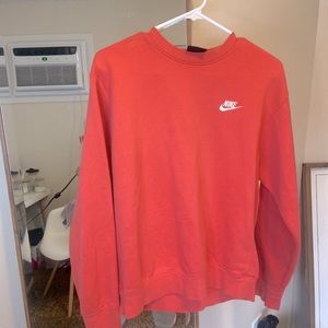 coral Nike crewneck